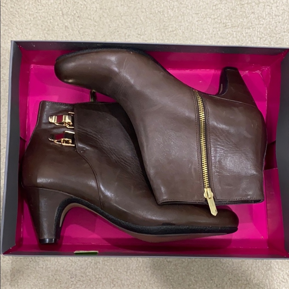 *NEW* Sam Edelman Brown Leather Booties